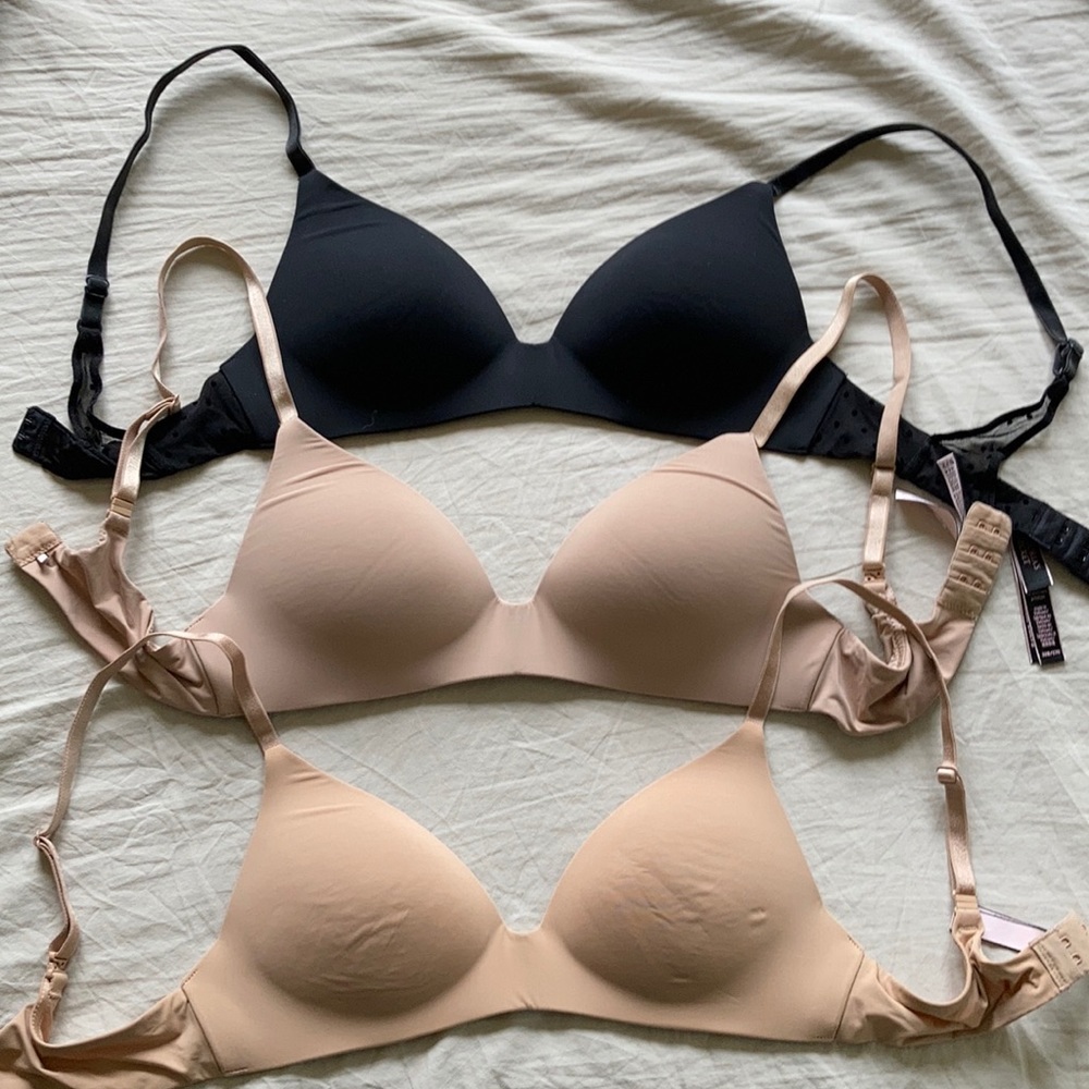 Victoria’s Secret no-wire bras size 32B
